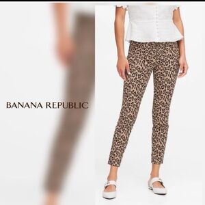🐆BANANA REPUBLIC SLOAN-FIT LEOPARD PRINT SLIM ANKLE PANT🐆SZ 2- NWOT